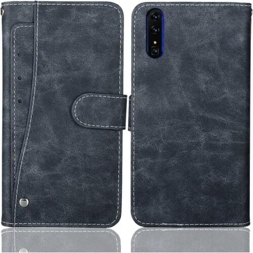 Luxury Wallet XGODY Mate X Case 6" Vintage Flip Leather Phone Case Protective Cover With Front Card Slots