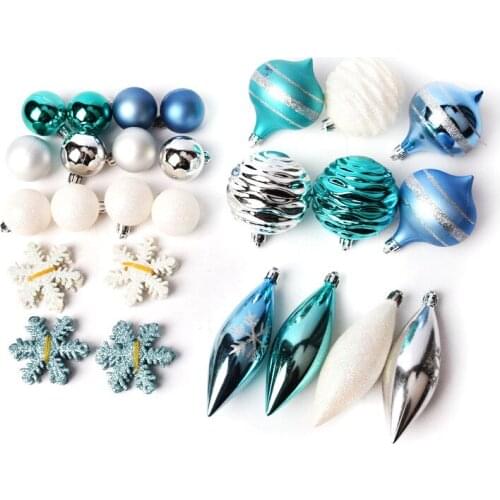 Christmas decorations, scene decoration, gifts, ornaments, pendants, Christmas balls, 34 festive decorations