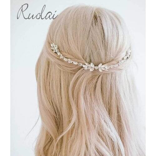 Silver/Gold Crystal Wedding Headpiece Headwear Wedding Hair Comb Wedding Jewelry Beaded Hair Pieces Wedding Accessories HD21