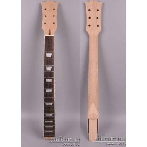 Electric Guitar Neck Replacement 22 fret 24.75 In fretboard Truss Rod Set in #8