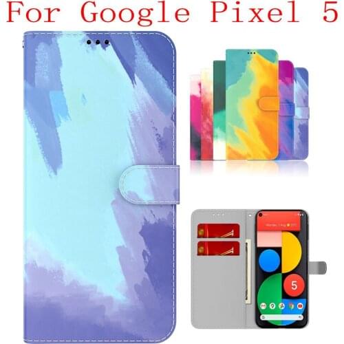 Sunjolly Case for Google Pixel 5 Wallet Stand Flip PU Phone Case Cover coque capa Google Pixel 5 Case Google Pixel 5 Cover