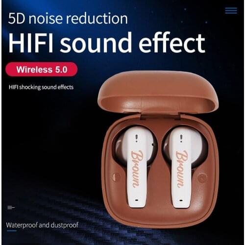 Line Friends Co-Branded USB Charging Bluetooth 5.0 Headset Tws Earphone Wireless In-Ear Binaural Headphones Sports Waterproof