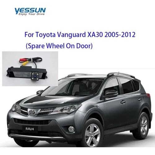 Yessun rear view camera hd For Toyota Vanguard XA30 2005-2012 Spare Wheel On Door night view CCD backup camera/license plate cam