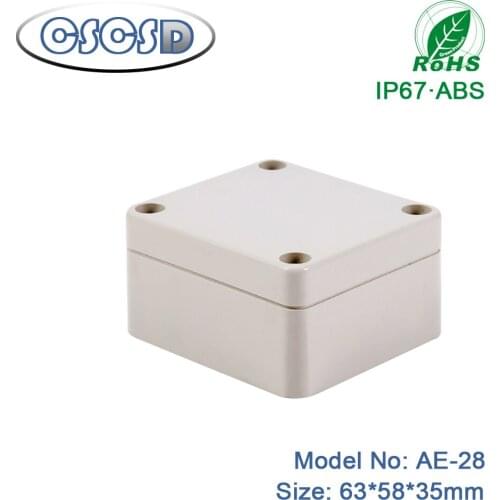 1pcs/lot 63*58*35mm custom plastic abs enclosure box waterproof abs enclosure ip65 weatherproof junction box