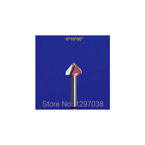 4pcs 6mm*16mm*90degree 3D Bit Router V type cutter woodworking trimming knife edge chamfering tools cnc engraving machine cutter