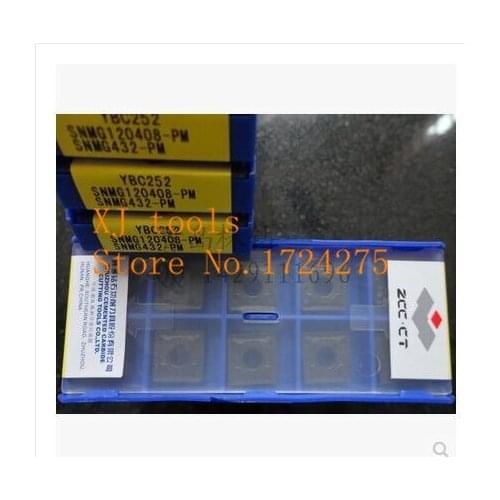 Free shipping 10PCS SNMG120408-PM YBC252 Cemented Carbide Cutter Turning tools Carbide insert