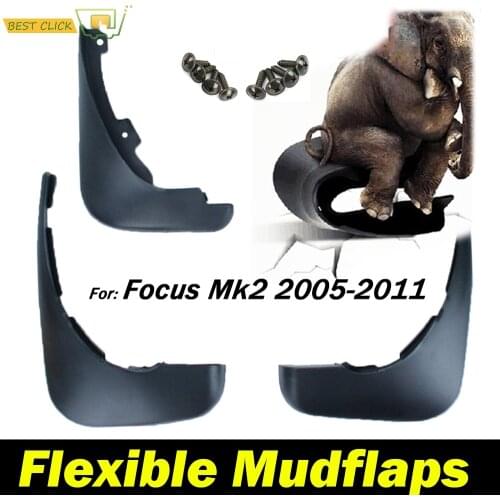 For Ford Focus 2 Mk2 Mk2.5 Saloon Sedan 2005 - 2011 Mudflaps Mud Flap Splash Guards Front Rear Fender 2006 2007 2008 2009 2010