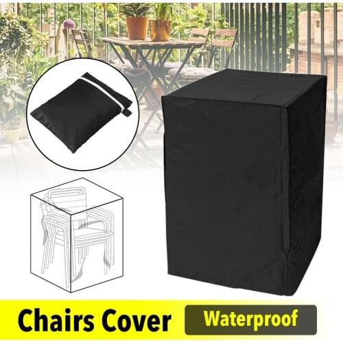 Patio Chair Covers Can Be Stacked 210D Waterproof And Dustproof Indoor And Outdoor Furniture Christmas Tree Storage Cover