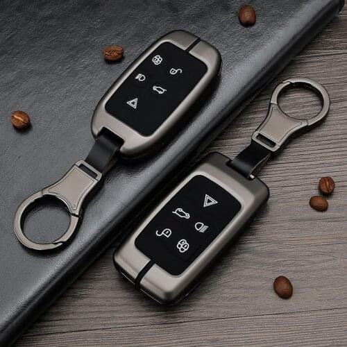 Metal Car Key Case Cover For Land Rover A9 Range Rover Sport 4Evoque Freelander 2 Discovery 1 3 4 for Jaguar XE XJ XJL XF C-X16