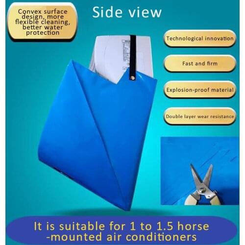 Air Conditioner Cleaning Cover With Water Pipe Waterproof Dust Protection Cleaning Cover Bag For Air Conditioners Below 1.5P
