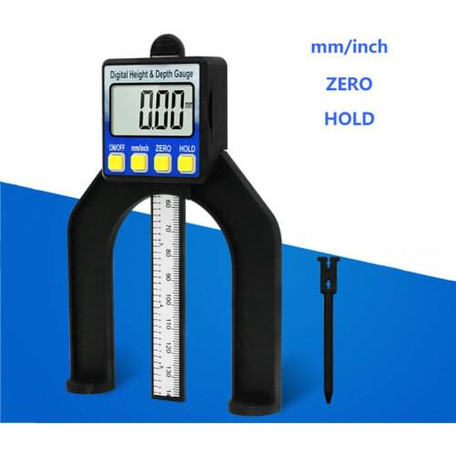 Digital Depth Gauge LCD Height Gauges Calipers With Magnetic Feet For Router Tables Woodworking Measuring Tools