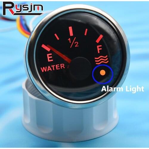 2"52mm Fuel Gauge/Water Level Gauges 0-190ohm/240- 33ohm for Car Boat Fuel Sender Unit Liquid Water Sensor Auto Gauge 12V/24V