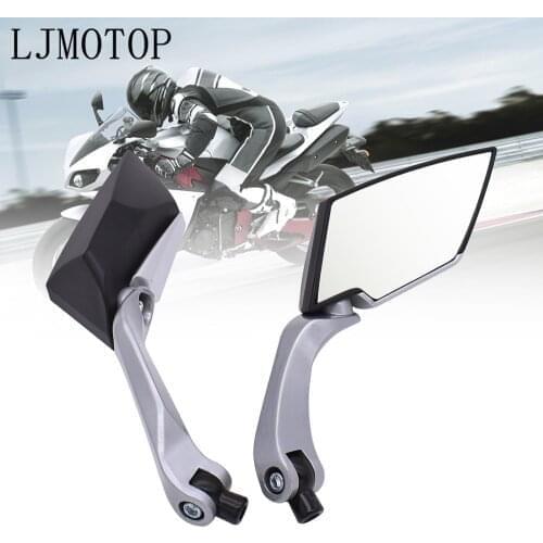 For Yamaha TRX850 FZR400 BT1100 XJR400 MT 07 09 10 Motorcycle Rearview Mirror 8mm 10mm Moped Handlebar Motorbike Side Mirrors