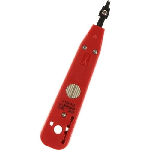 Computer Network Wire Punch Down Tool Kit for Corning Moudle Accessory - Removable Cutter Head PC Handle Comfortable Grip