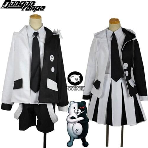 2020 High Quality Danganronpa 2 The End Of Hope College The Cold Blooded Monokuma Unisex Halloween Cosplay Costume