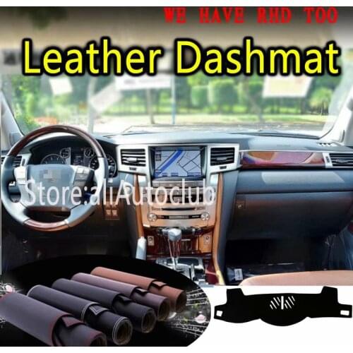 For Lexus LX570 LX 570 2008 2009 2013 2014 Leather Dashmat Dashboard Cover Dash Mat SunShade Carpet Custom Car Styling LHD+RHD