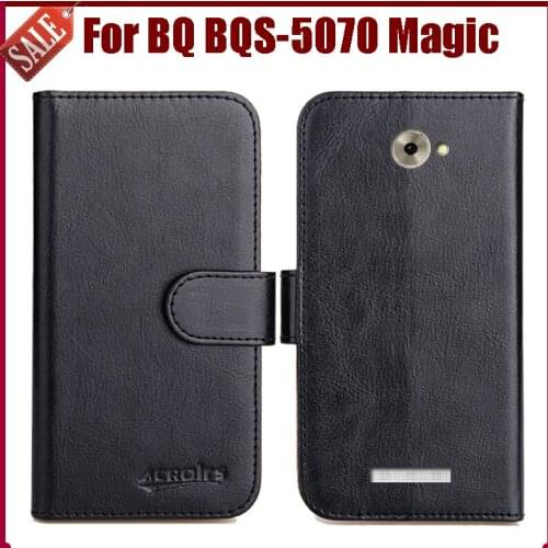 Hot! BQ BQS-5070 Magic Case New Arrival 6 Colors High Quality Flip Leather Protective Phone Case For BQ BQS-5070 Magic Cover