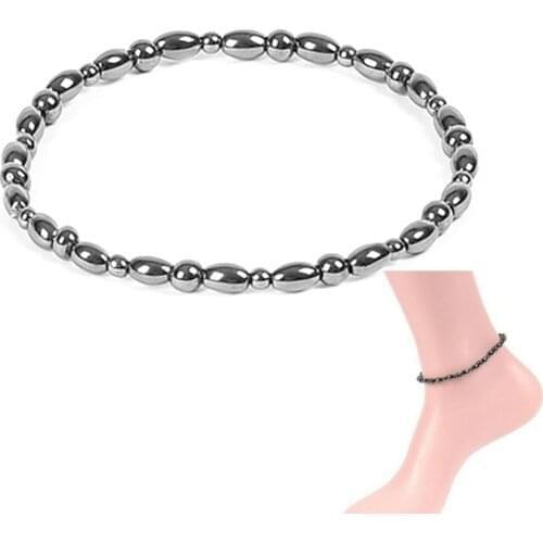 Magnetic Slimming Ankle Bracelet Black Gallstone Weight Loss Stimulating Acupoints Therapy Fat Burning Health Care #271499