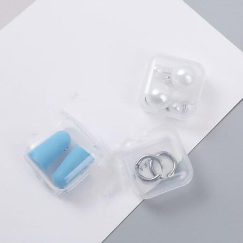 Mini storage box earplug box accessories box plastic independent small lattice small parts box medicine box