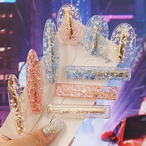 Korea Fashion Solid Acetate Hair Clips for Women Girls Hair Barrette Hairpins Trendy Headwear Hair Styling Accessories