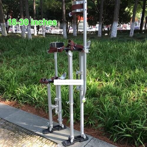 New Household Aluminum Plastering Stilt Ladder Drywall Plaste Stilts Stage Props Interior Decoration Stand 18"-30" Adjustable