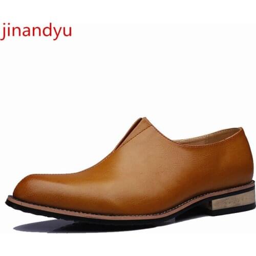 Elevator Shoes for Men Dress Shoes Loafers Genuine Leather Business Office Formal Shoes Male Yellow Black Wedding Shoes Flats
