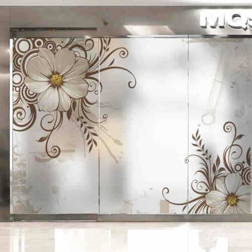 Custom frosted glass film decorative window sticker butterfly transparent glass window shading window paper