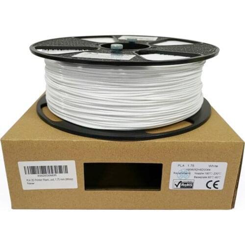 Direct factory manufacture Plastic Rods 3d printer filament PLA filament 1.75mm White for 3d printer printing