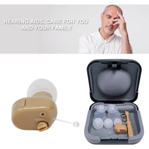Hearing Aid Mini Size Inner Ear Invisible Sound Receiver Loudspeaker Ear Sound Amplifier Volume Adjustable Hearing Aids