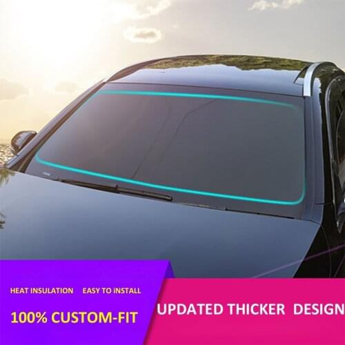 Customized Car Windshield Sunshade Windshield Shades Luxury Window 100% Custom-fit Car Windshield Sunshade for Tesla Model Y