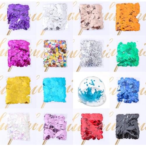 Wedding Party Arrangement Decorations Confetti Balloons Filled with Confetti 1.5cm Paper Color Throwing Sequin Balloons Filled