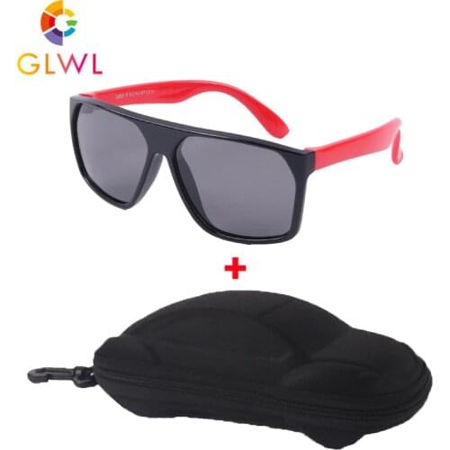 Boxed Sunglasses For Children Polaroid Lenses Sun Baby Boy Silicone Glasses With Case Sunglass 2021 Sports Eyeglasses Teenagers