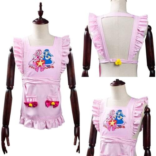 The Way Of Household Husband Tatsu Cosplay Costume Pink Apron Halloween Carnival Suit