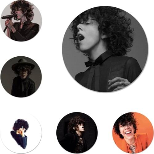 Laura Pergolizzi LP Icons Pins Badge Decoration Brooches Metal Badges For Backpack Decoration