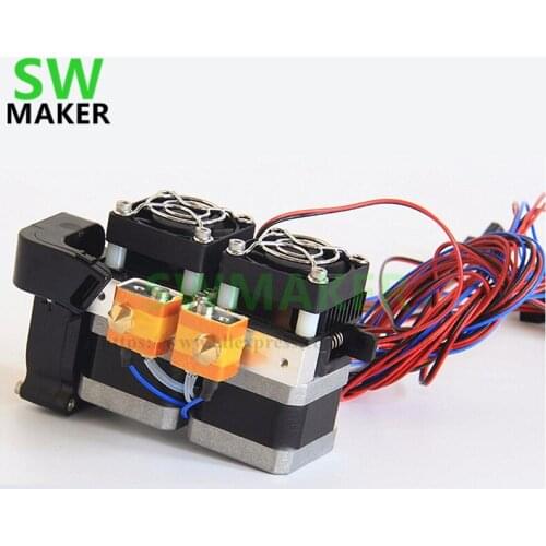 SWMAKER 1.75mm Fully Assembled Dual Extruder for Flashforge Creator/Dreamer 3D Printer