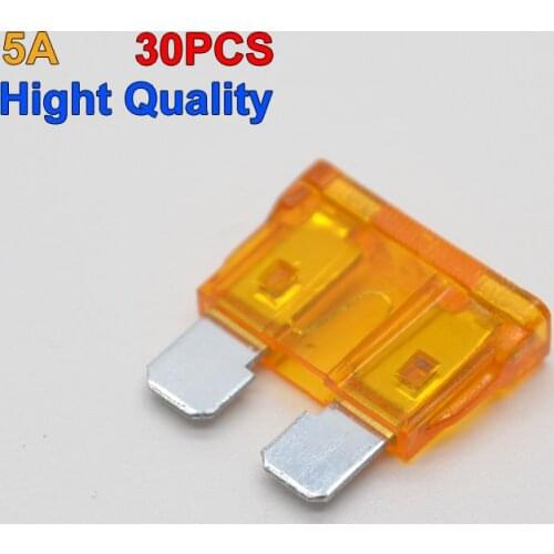 30Pcs/lot New Brand 5A Auto Car Standard Blade Fuse Motorcycle Truck Suv Car Replacement Fuse