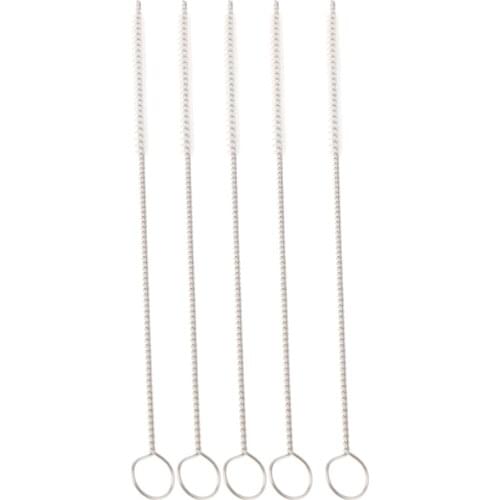 5 Pieces Nylon Straw Cleaners Drinking Pipe Cleaning Brush Stainless Steel