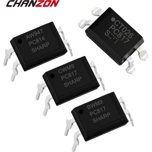 50pcs PC817 EL817 817 817C FL817C PS817C LTV817C PC817B DIP4 DIP SMD SOP PC814A PC814 EL814A EL814 Optocoupler New Original Opto