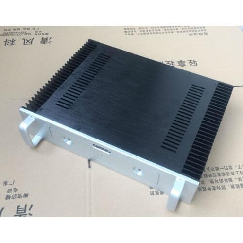 BZ4309 Aluminum power amplifier chassis Class A AMP box two heatsink With handle 430mm*90mm*308mm