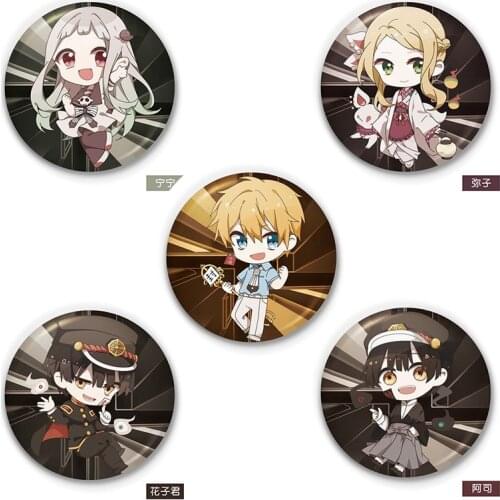 Toilet-Bound Hanako-kun Ning Ning Yuan Miko Yako Assi Anime two-dimensional badge brooches pendant