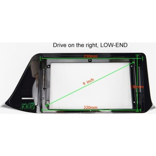 9 inch Fasxia Car Audio Frame Car Radio Fascia,gps navigation fascia panel is suitable for 2018 TOYOTA IZOA