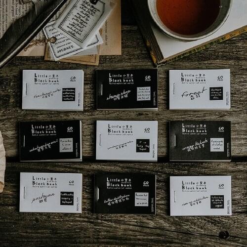 Forest letters ticket Mini Material Paper Junk Journal Planner Craft Paper Scrapbooking Vintage Decorative DIY Craft Photo Album