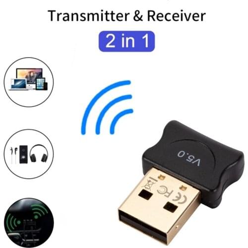 Bluetooth V5.0 Adapter Mini USB Wireless Bluetooth Dongle Music Sound Bluetooth Transmitter Receiver Adapter For PC Laptop