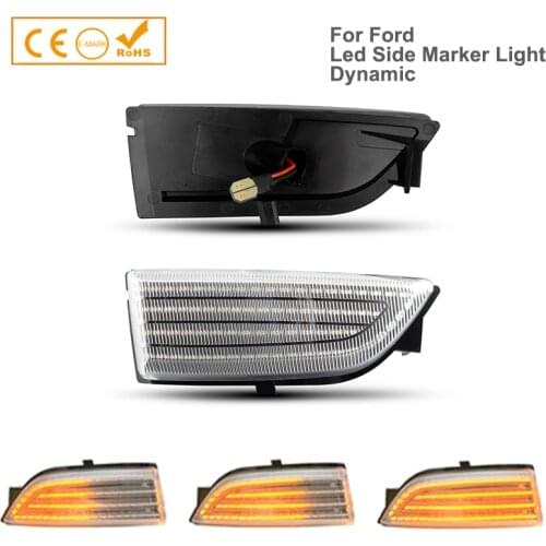 2Pcs Dynamic LED Towing Side Wing Mirror Indicator Replacement Light Turn Signal Lamps For Ford Ranger T6 Raptor Wildtrak Everes