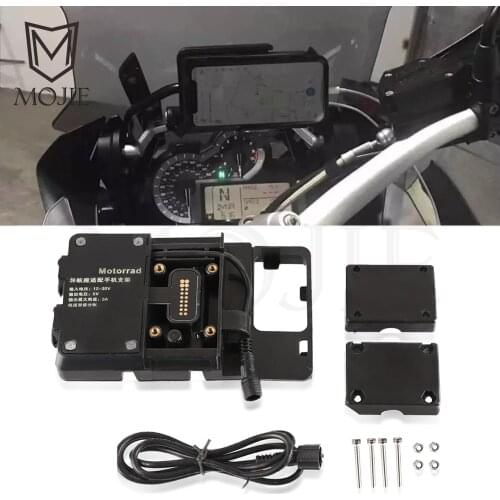 For BMW F700GS F800GS F750GS F850GS R1200GS R1250GS LC ADV CRF1000L Mobile Phone Navigation Bracket USB Charging Support Mount