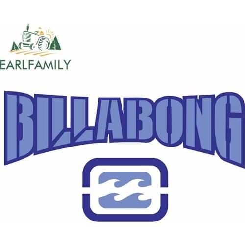 EARLFAMILY 13cm x 7.2cm for Billabong Logo Camper Truck Decal Fashion Occlusion Scratch Car Graffiti Sticker Suitable for Camper