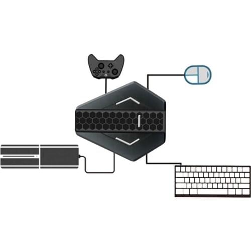 10 pcs Keyboard and Mouse Converter for PS4 / XBOX ONE / Switch Console Support Voice Chat for Fortnitee / PUBG / Service Call