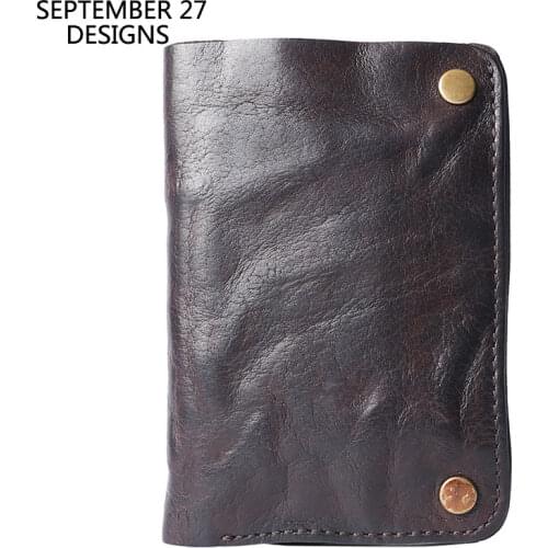 Genuine Leather Mens Wallets Retro Male Short Bifold Clutch Wallet 100%Cowhide Leather Luxury Men Credit Card Wallet Coin Purse