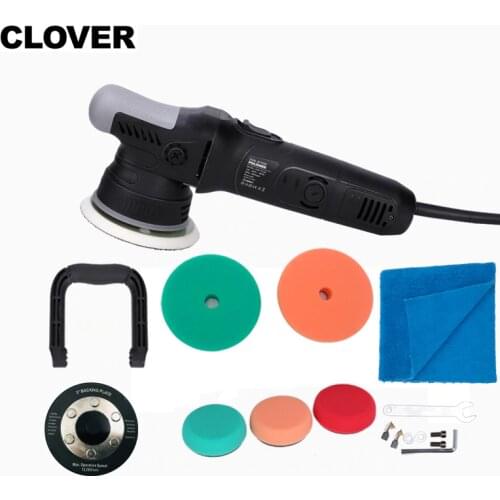 900w Clover 8mm High speed Dual Action random orbital Polisher with 3" and 5" backing plates
