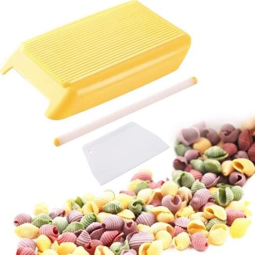 Plastic Pasta Rolling Pin Baby Food Supplement Molds Manual Kitchen Tool Pasta Macaroni Board Gnocchi Maker Home Kitchen Gadgets